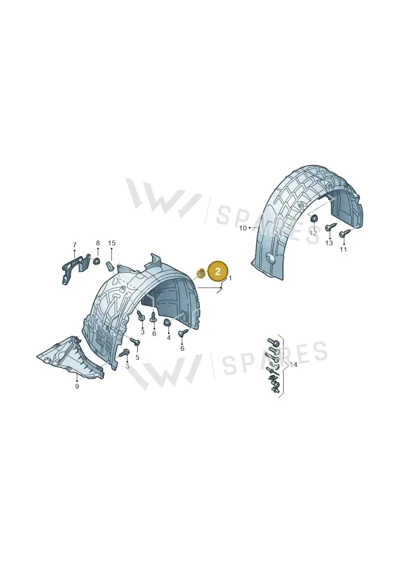 8E0821989B — Audi RS6 Avant (2019-) diagram 537821500, position 2