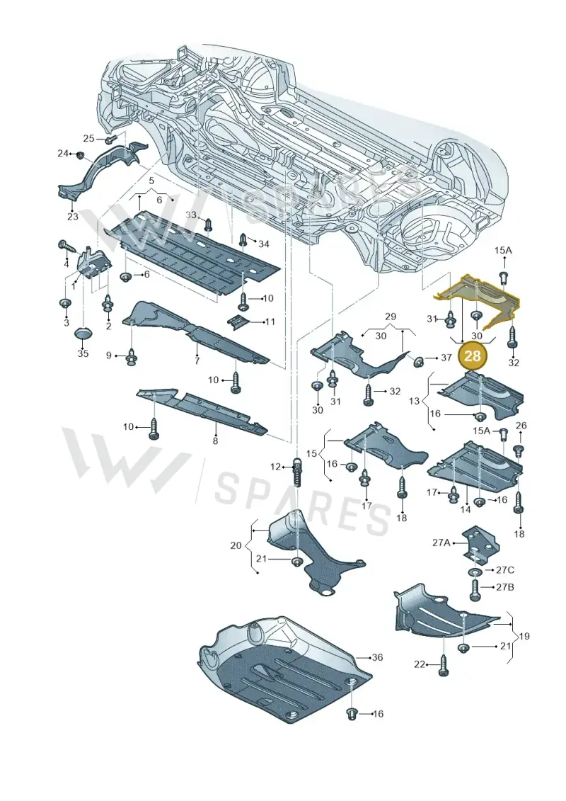 8E0825215AD — Audi A4/S4/Av./qu. (2001-2004) diagram 249825100, position 28