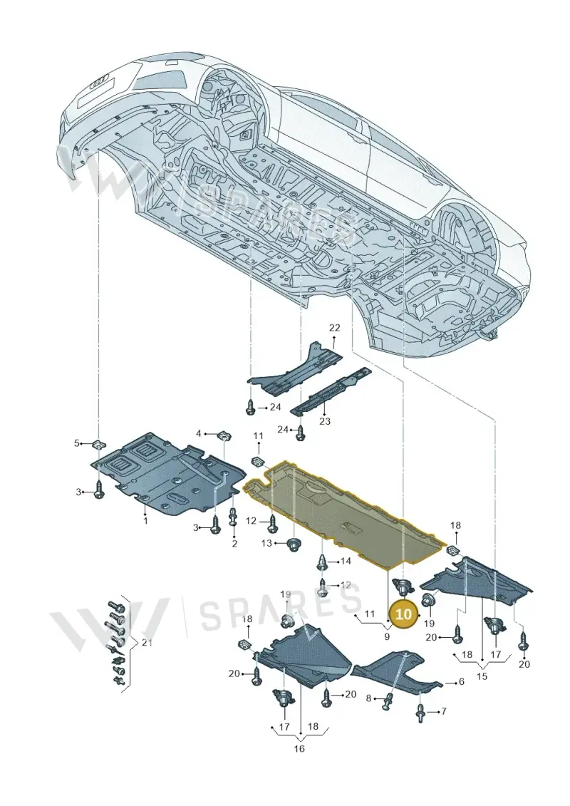 8E0825265D — Audi RS6 Avant (2019-) diagram 537825000, position 10