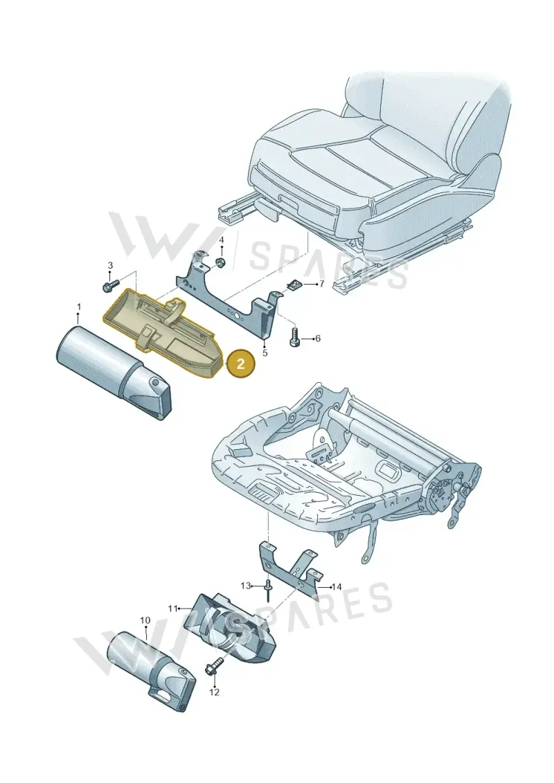 8E0860985 — Audi Q3 2.0 TDI (2014-2019) diagram 855860100, position 2