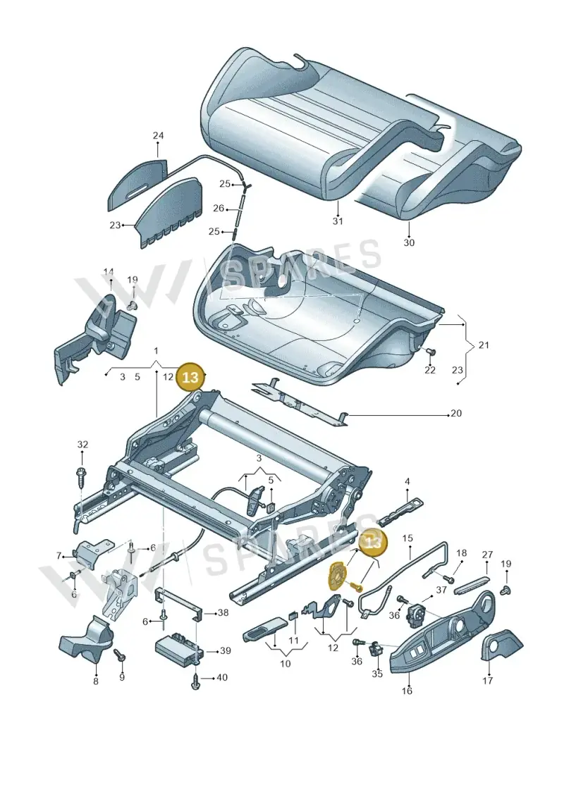 8E0881054C — Audi RS5 Cabrio (2012-2015) diagram 759881300, position 13