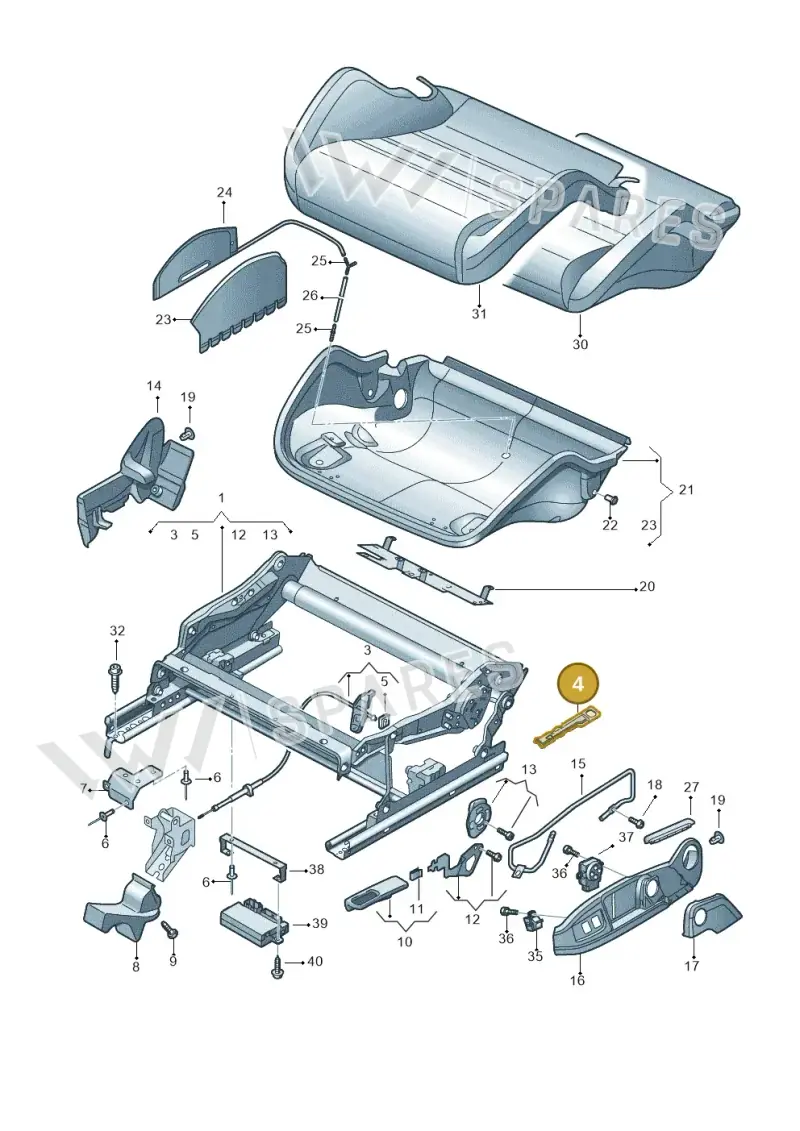 8E0881063 — Audi RS5 Cabrio (2012-2015) diagram 759881300, position 4