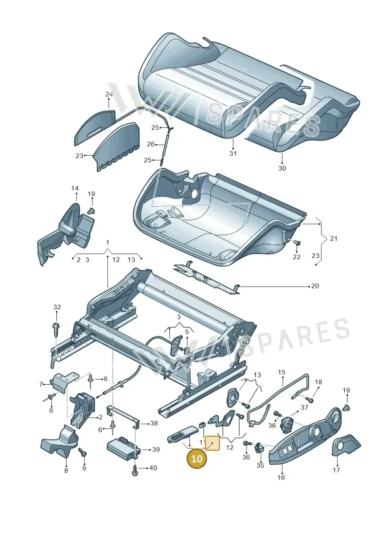 8E0881253C4PK — Audi RS4 Av. qu. 4.2 (2012-2015) diagram 473881300, position 10