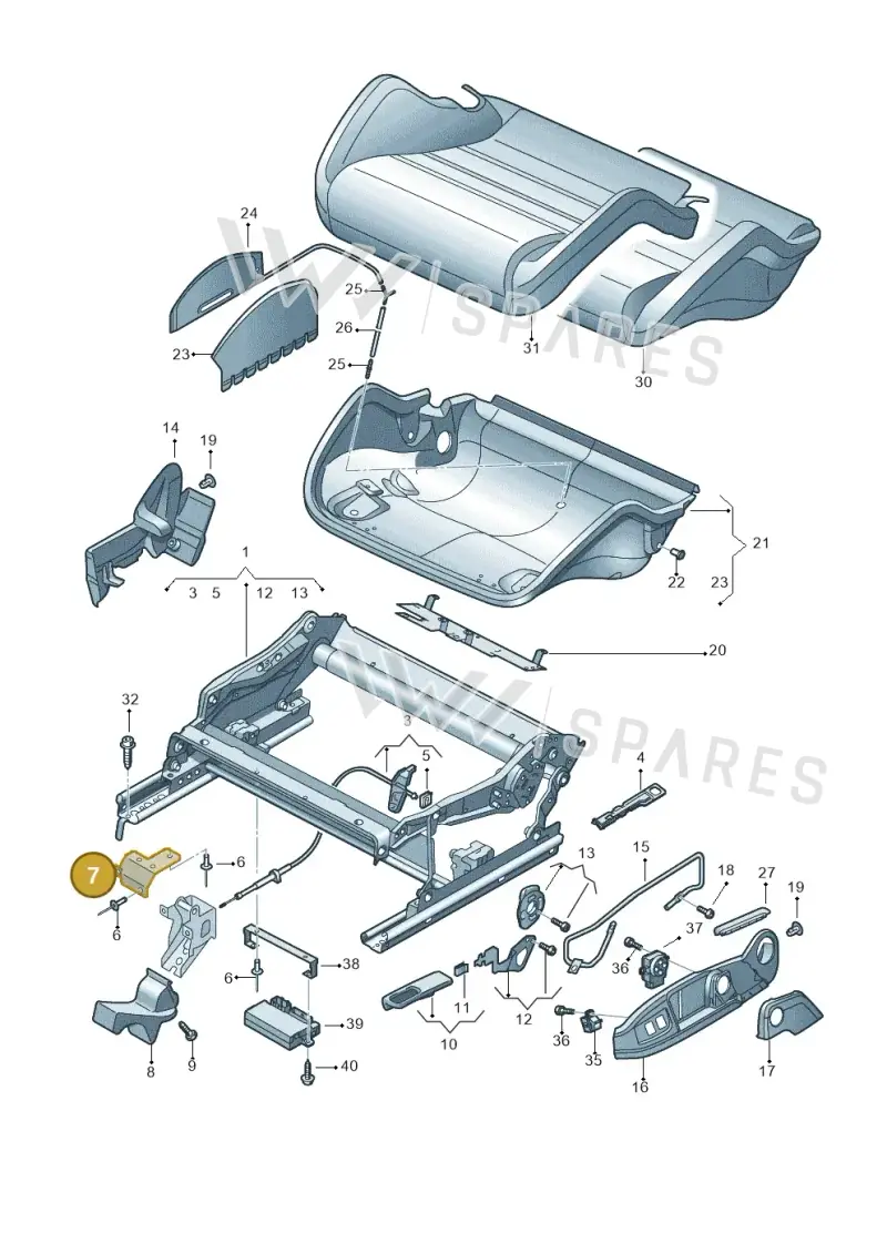 8E0881545 — Audi RS5 Cabrio (2012-2015) diagram 759881300, position 7