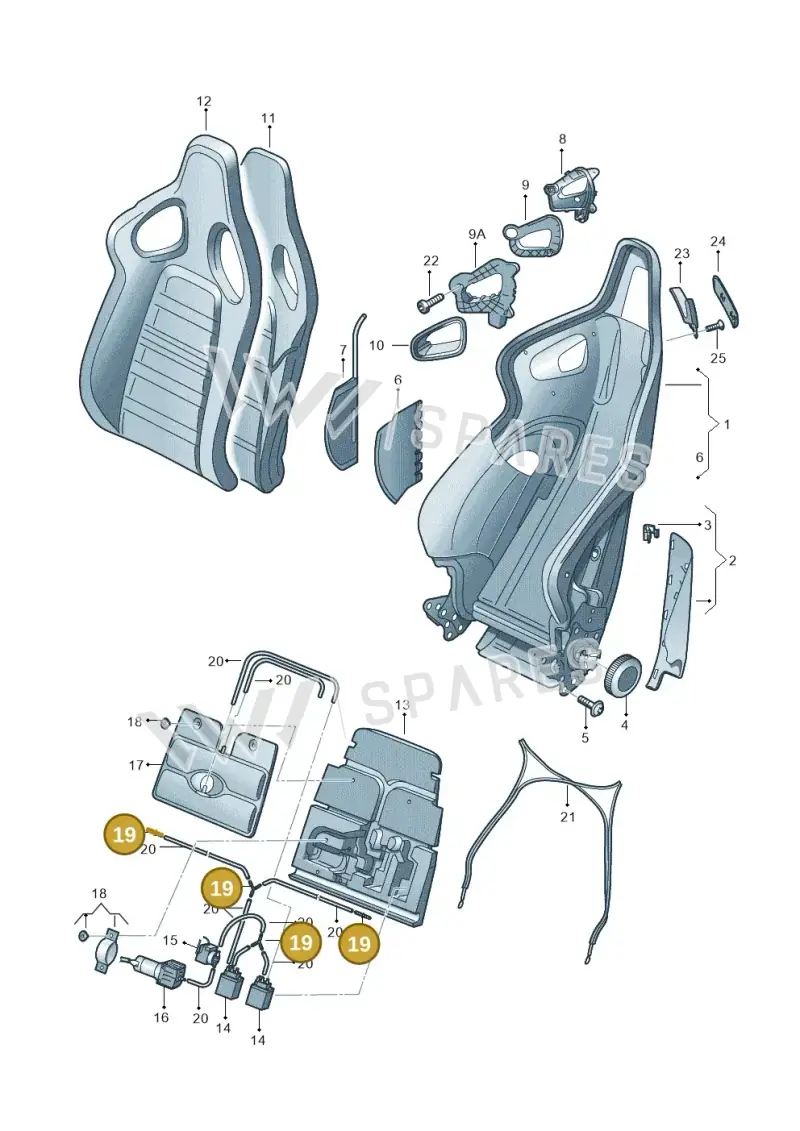 8E0898025B — Audi R8 qu. 5.2 (2012-2015) diagram 605881550, position 19