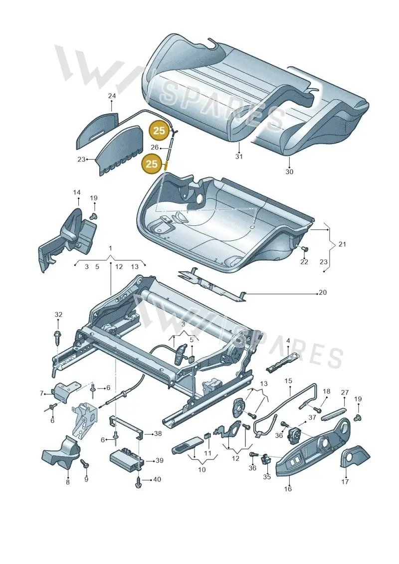 8E0898025B — Audi RS5 Cabrio (2012-2015) diagram 759881300, position 25