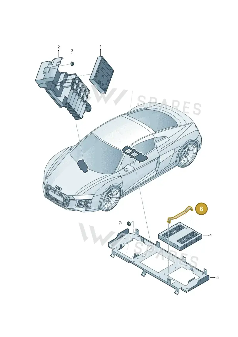 8E0907354 — Audi R8 Spyder (2015-2024) diagram 872907020, position 6