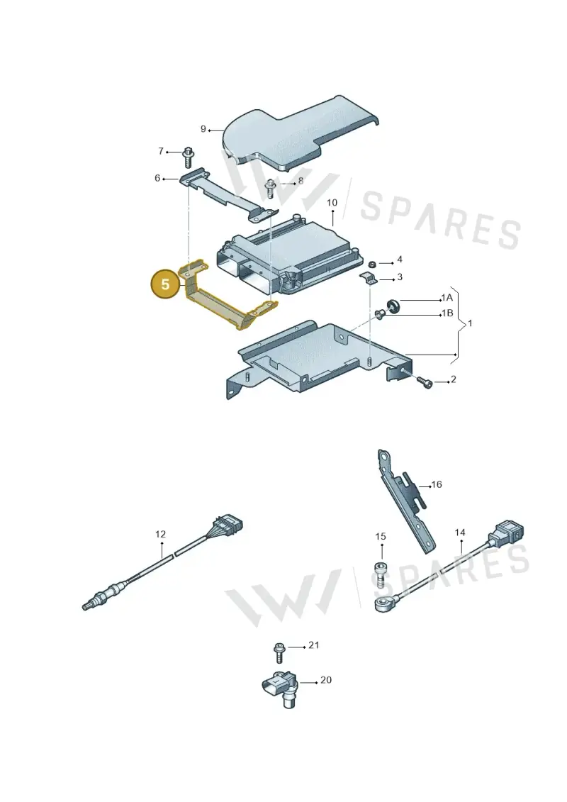 8E0907411J — Audi R8 qu. 5.2 (2012-2015) diagram 618906050, position 5