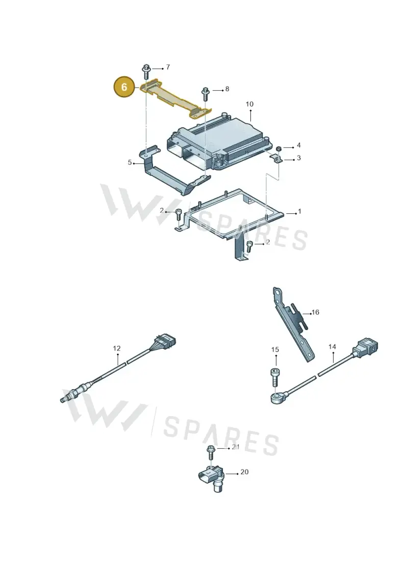 8E0907500J — Audi R8 qu. 5.2 (2012-2015) diagram 618906000, position 6