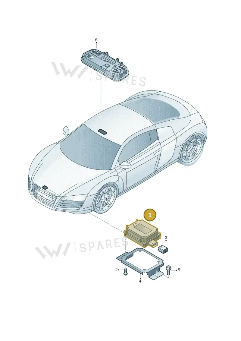 8E0909511 — Audi R8                08> (2007-) diagram 618907000, position 1