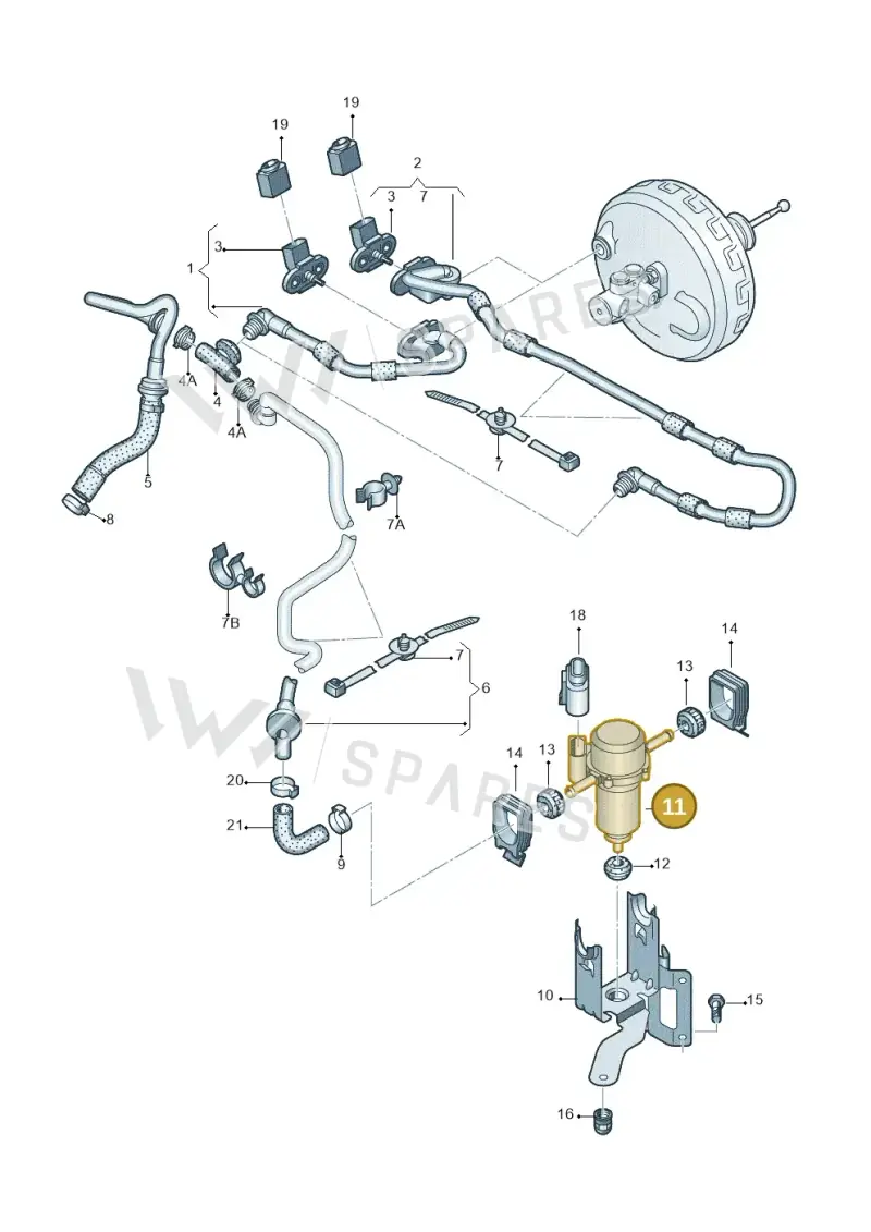 8E0927317J — Audi A6 2.7 TDI (2008-2011) diagram 448611800, position 11