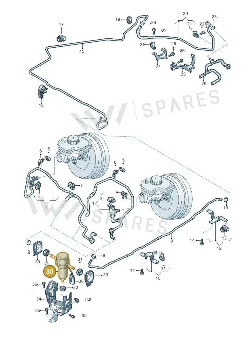 8E0927317K — Audi R8 Spyder (2015-2024) diagram 872611700, position 30