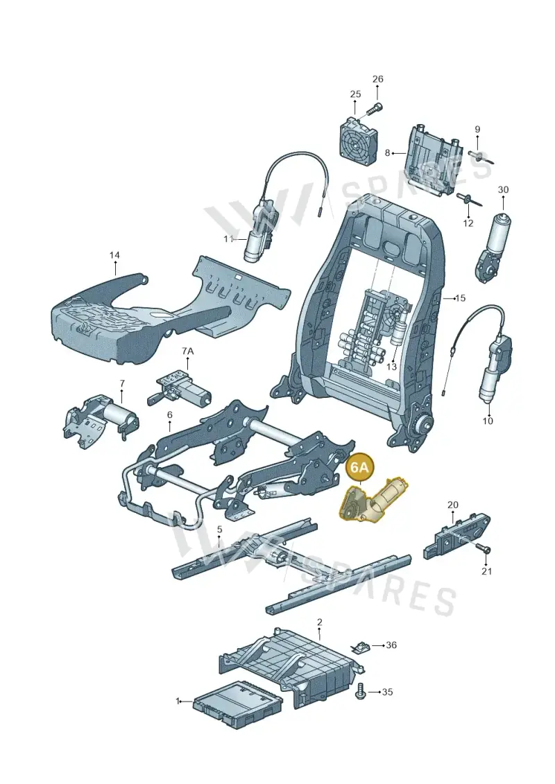 8E0959112 — Audi A8/S8/qu. lang    08> (2007-) diagram 258959200, position 6A