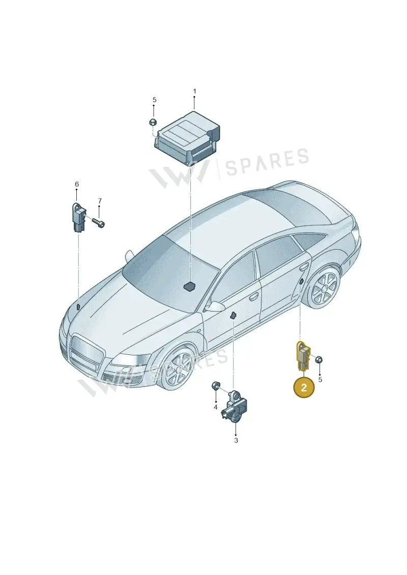 8E0959643B — Audi RS4 qu.           07> (2006-) diagram 448959300, position 2