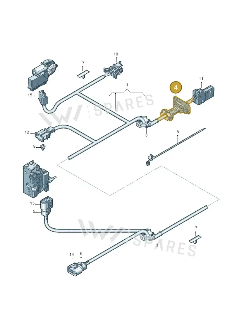 8E0959845B — Audi RS3 Sportback (2011-2012) diagram 412972350, position 4