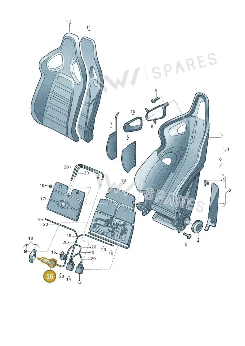 8E0959935 — Audi RS4 Av. qu. 4.2 (2012-2015) diagram 473881550, position 16