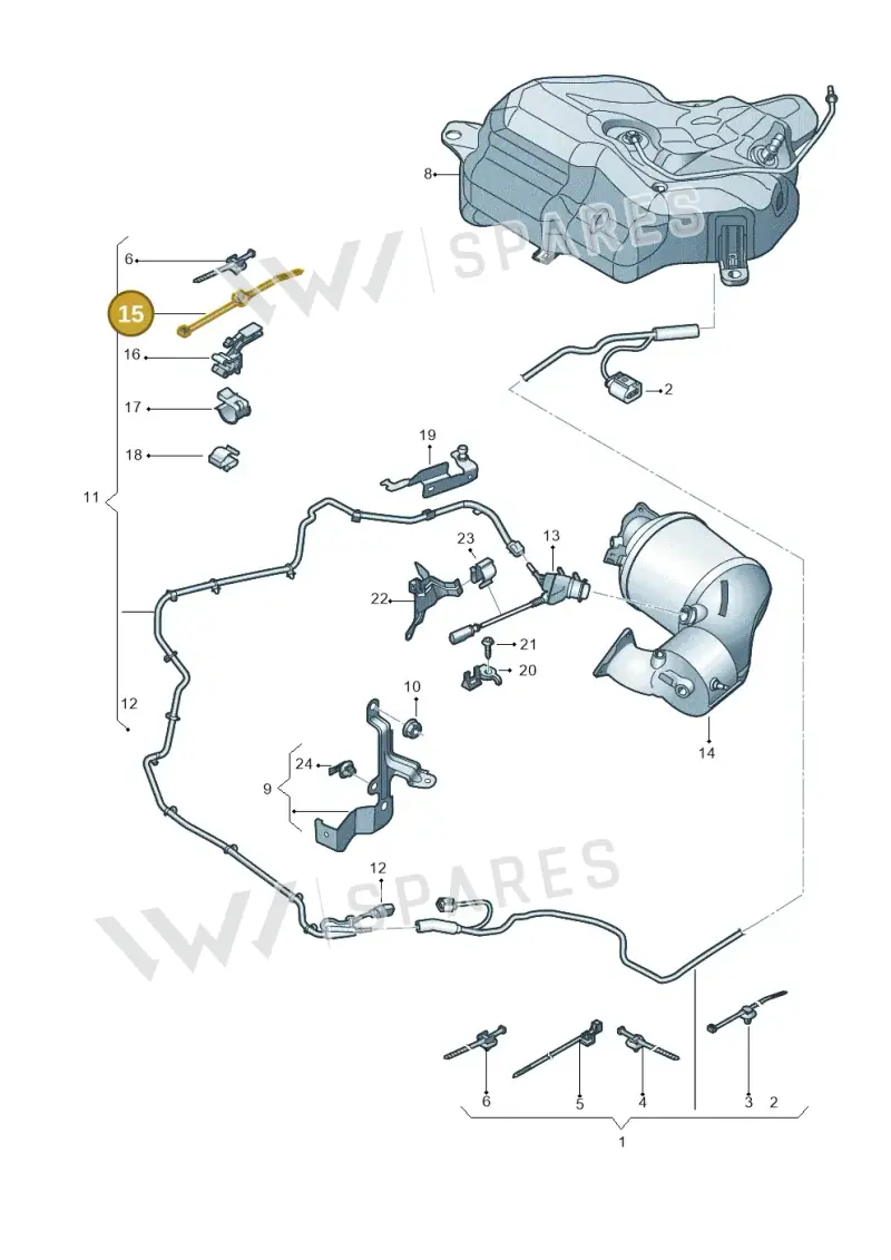 8E0971818A — Audi A7 Sportback (2014-2018) diagram 798201360, position 15