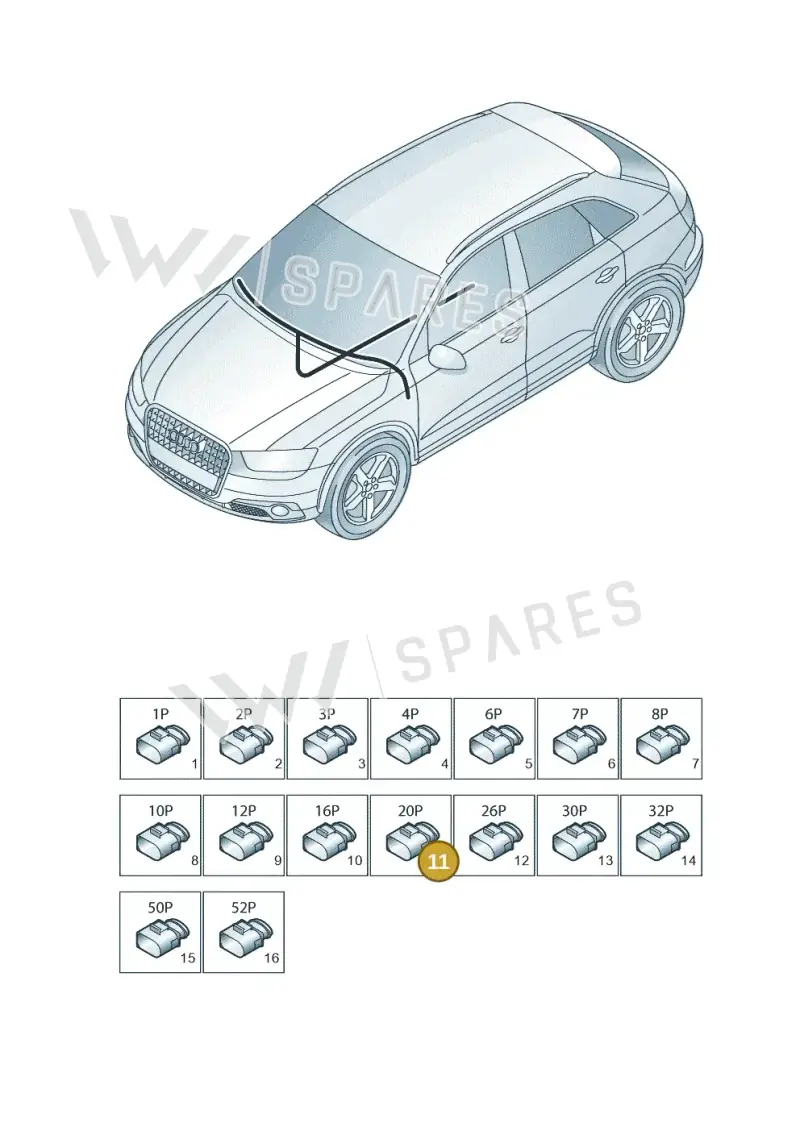 8E0972420 — Audi Q3 1.4 (2016-) diagram 728971820, position 11