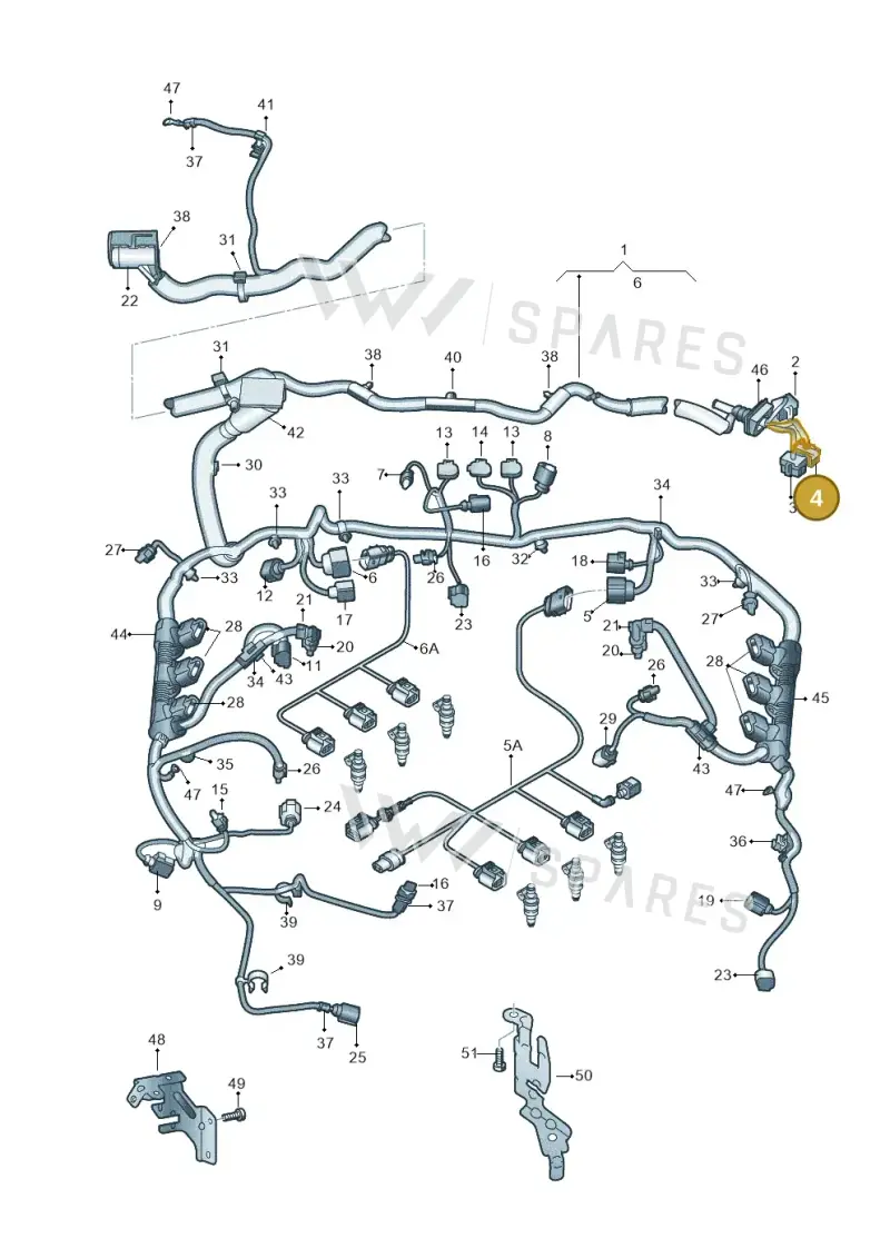 8E0972483 — Audi Q7 qu. 3.0 TDI (2009-2015) diagram 675971050, position 4