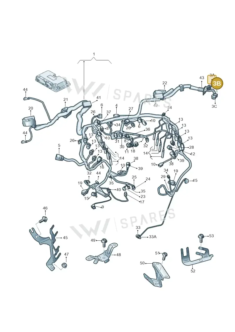 8E0972585 — Audi Q7 qu. 3.0 TDI (2009-2015) diagram 675971460, position 3B