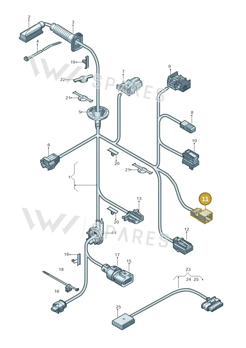 8E0972643 — Audi A3 Sportback (2019-2021) diagram 596972330, position 11