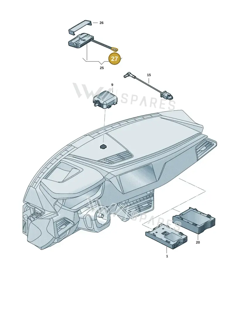 8E0972643B — Audi RS e-tron GT (2020-2025) diagram 4j1035570, position 27
