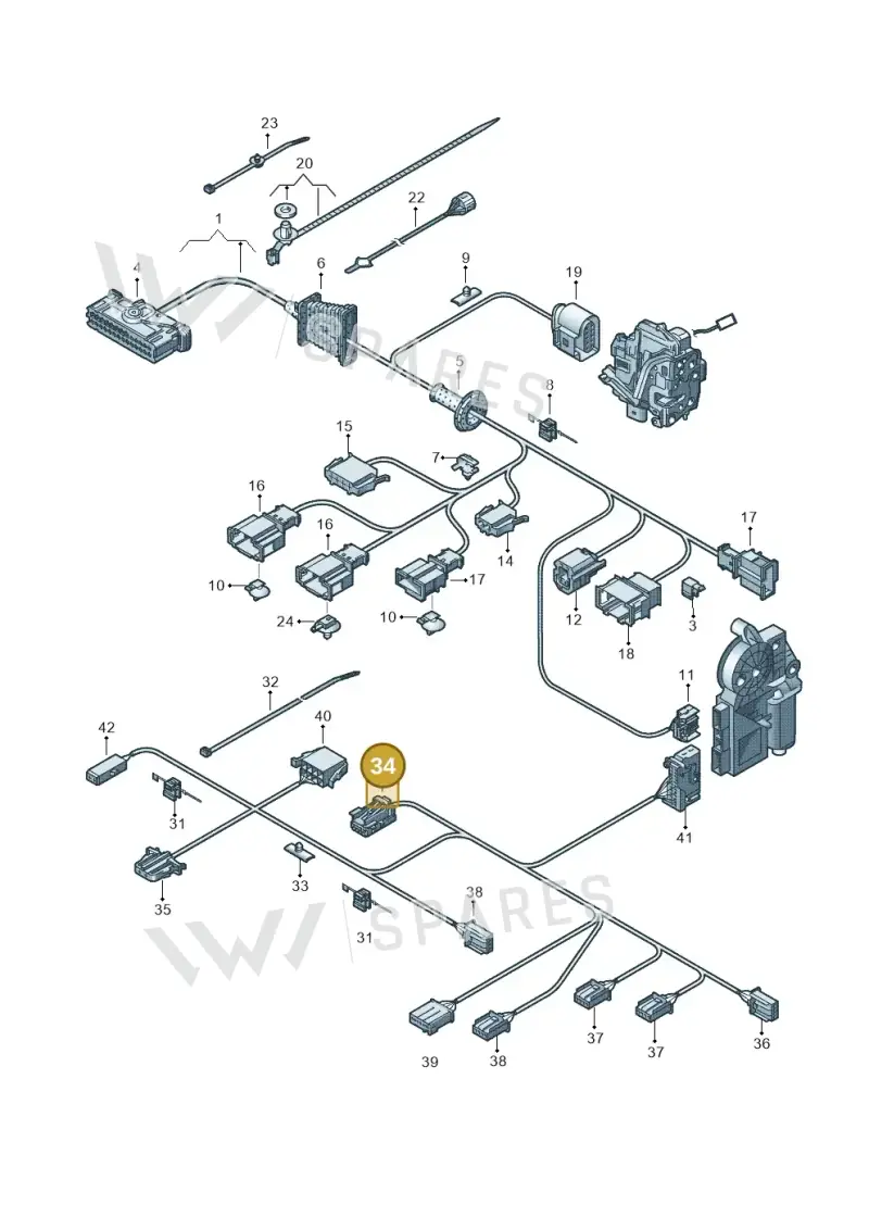 8E0972754 — Volkswagen Eos BlueMotion (2010-2015) diagram 712972320, position 34