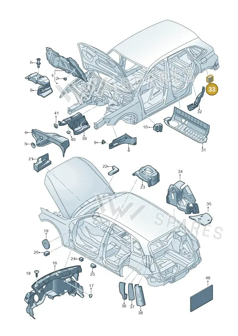 8E5864773 — Audi Q5 qu. 2.0 TDI (2012-2017) diagram 751863200, position 33