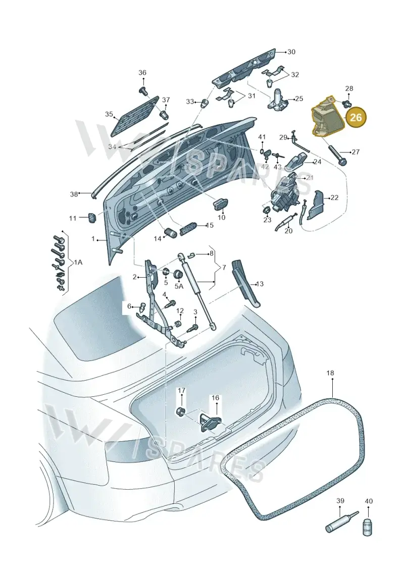 8F0827570A — Audi RS5 Cabrio (2012-2015) diagram 670827000, position 26