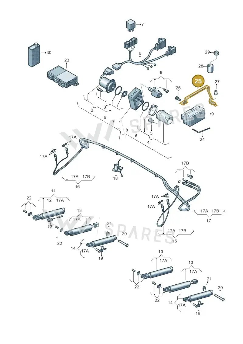 8F0871459 — Audi RS5 Cabrio (2012-2015) diagram 670871200, position 25