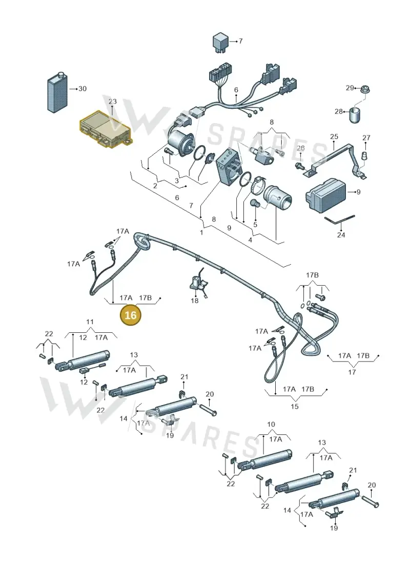 8F0898752 — Audi RS5 Cabrio (2012-2015) diagram 670871200, position 16