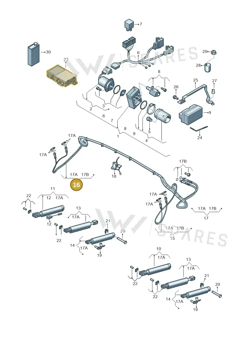 8F0898762 — Audi RS5 Cabrio (2012-2015) diagram 670871200, position 16