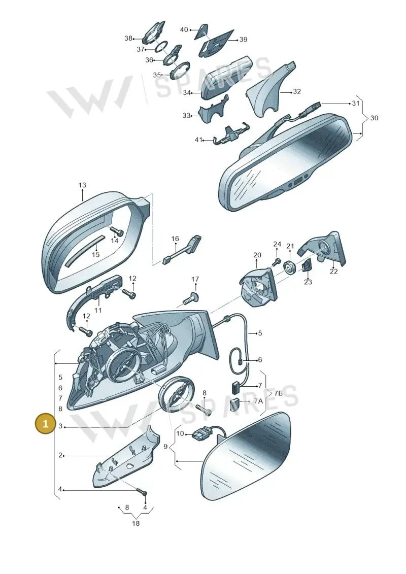 8F1857409AF3FZ — Audi RS5 Cabrio (2012-2015) diagram 724857400, position 1