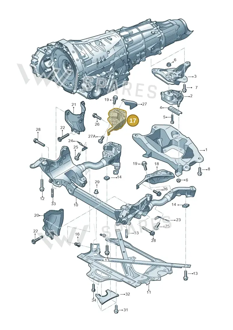 8F2399300 — Audi RS5 Cabrio (2012-2015) diagram 670399700, position 17