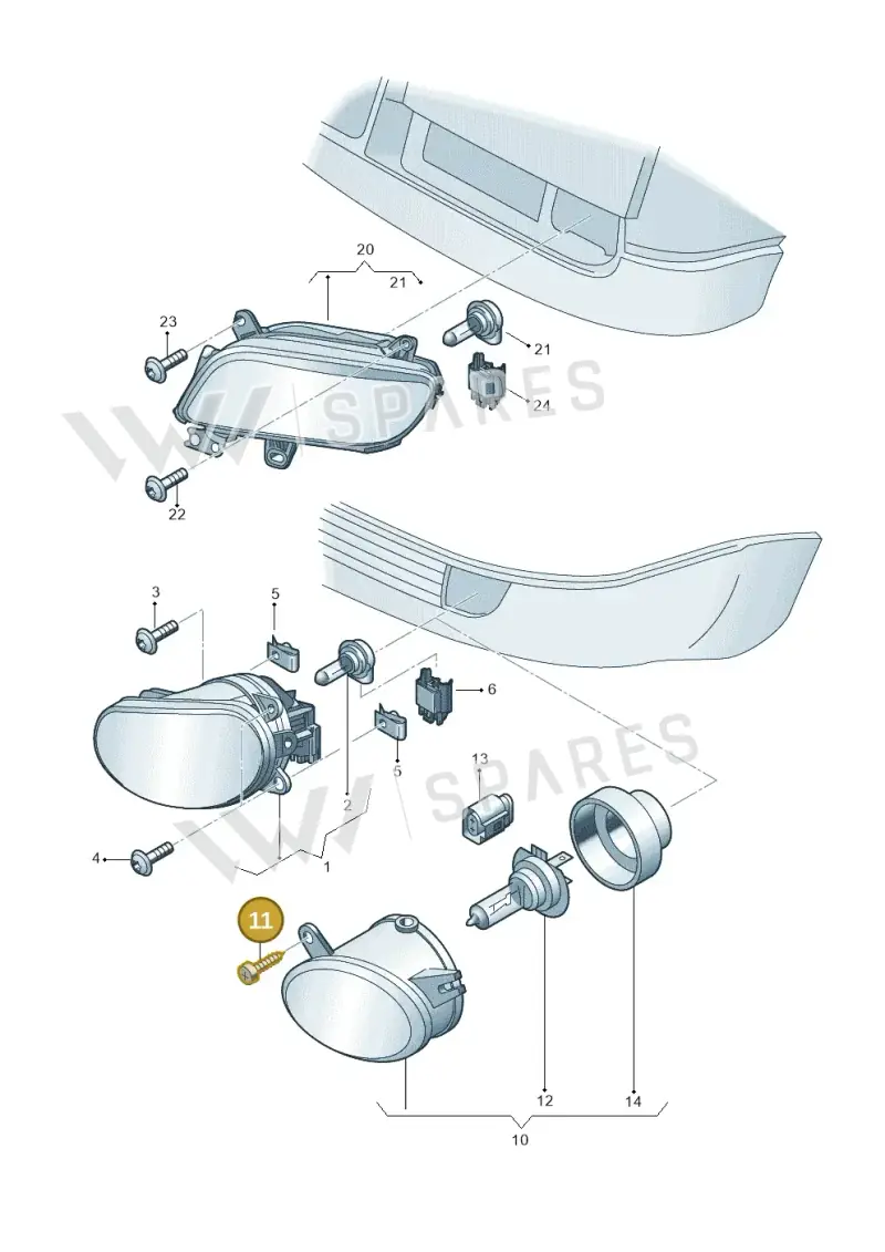 8H0807199A — Audi A8/S8/qu. lang (2003-2007) diagram 291941850, position 11