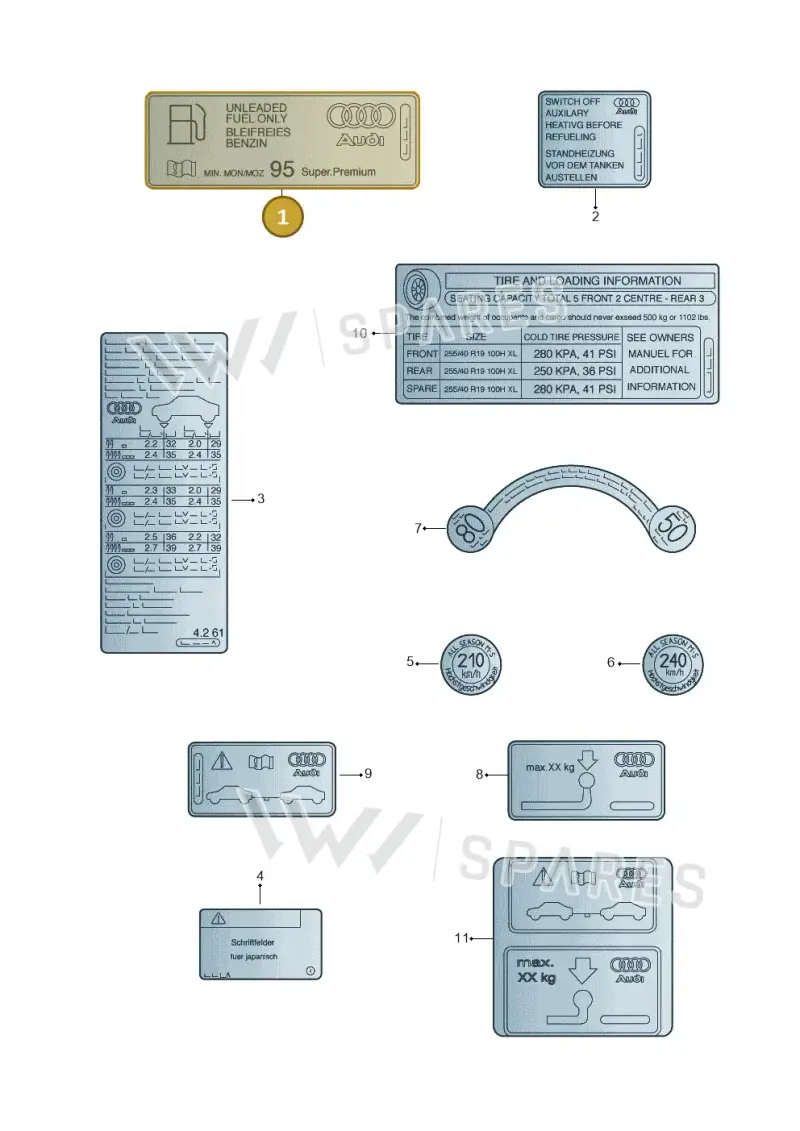 8J0010508BD — Audi A1 Sportback (2010-2015) diagram 620010200, position 1