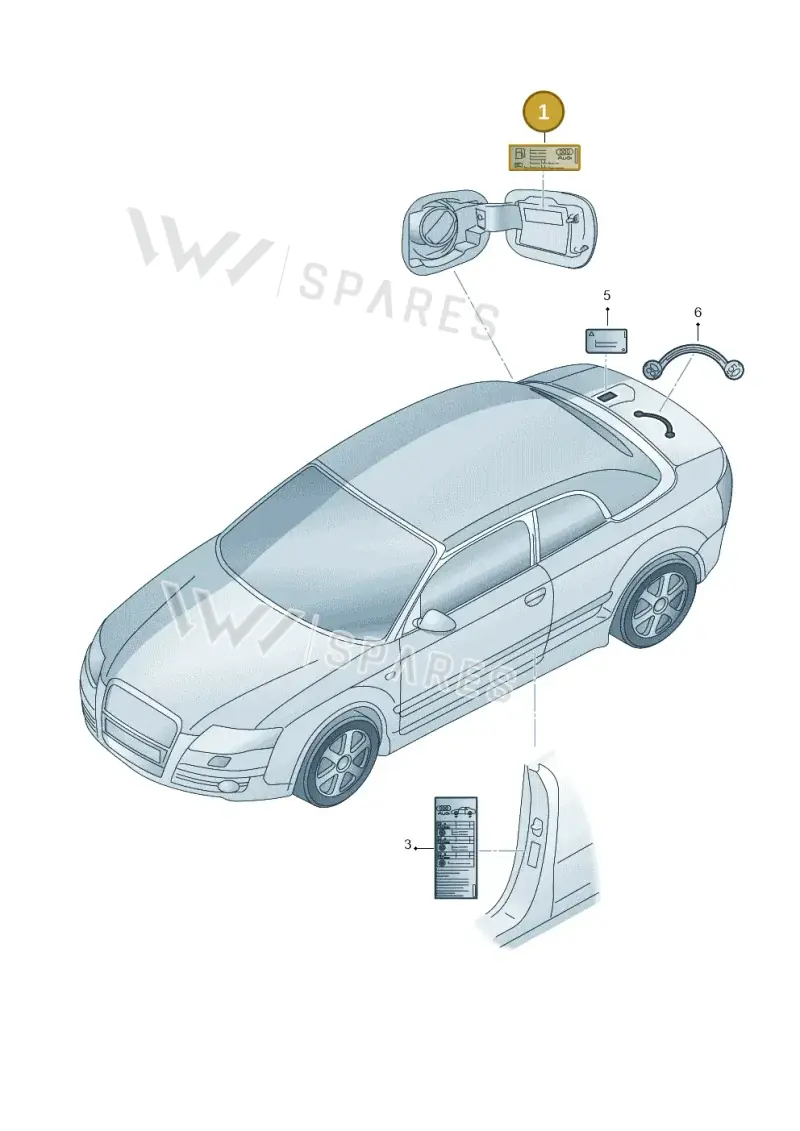 8J0010508J — Audi TT Coupe/Roadster 08> (2007-) diagram 492010200, position 1