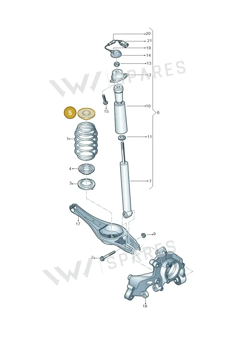 8J0512149 — Audi RS3 Limousine (2017-2020) diagram 850511100, position 5