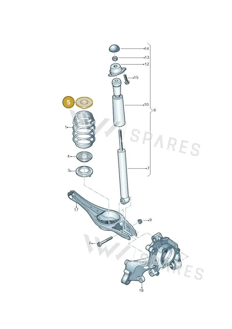 8J0512149 — Audi TTRS Coupe (2016-2023) diagram 898511000, position 5