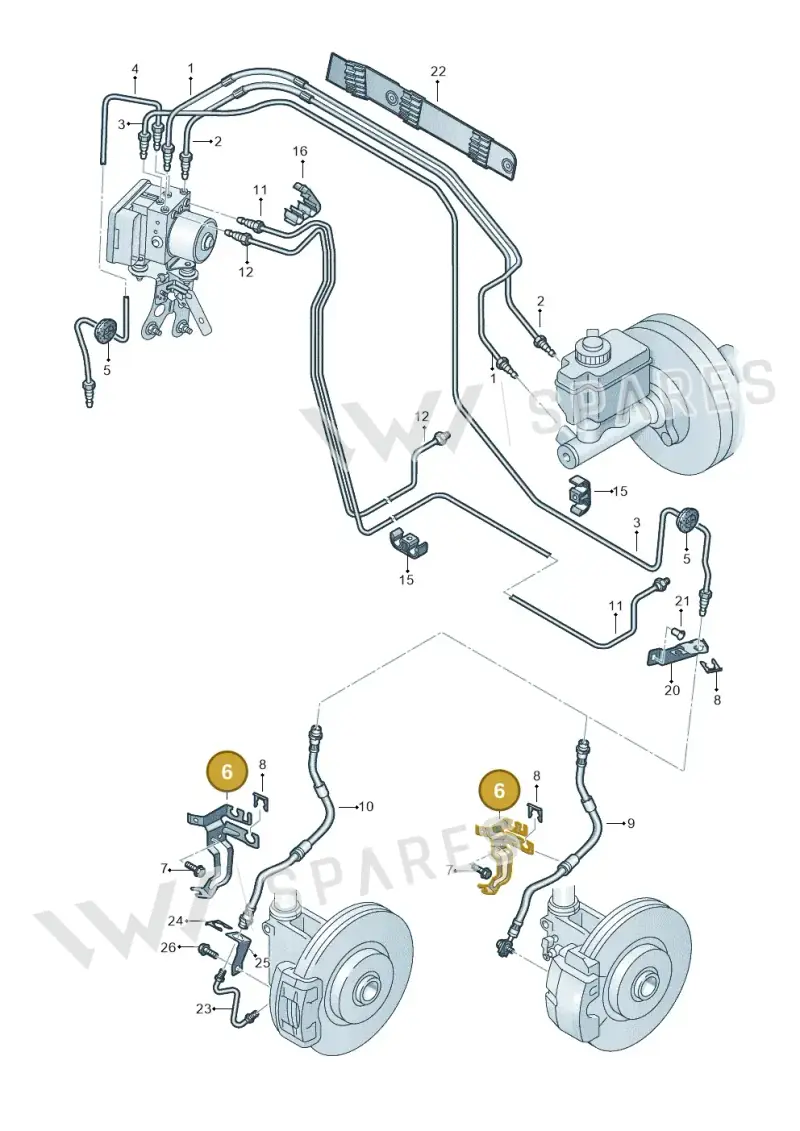8J0611841D — Audi TTRS Plus Coupe (2009-2014) diagram 609611200, position 6
