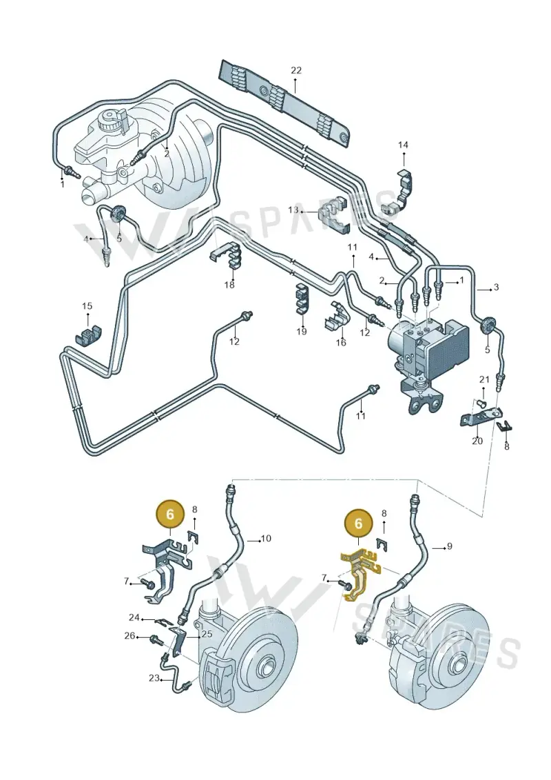 8J0611841D — Audi TTRS Plus Coupe (2009-2014) diagram 609611250, position 6
