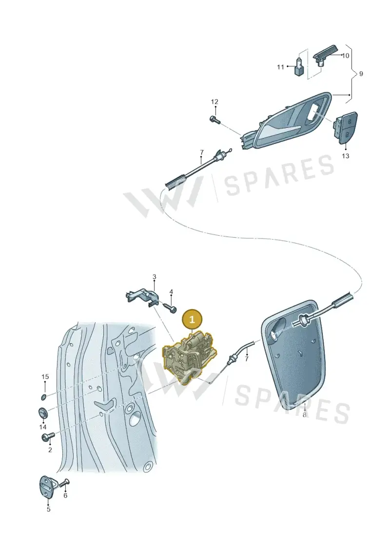 8J2837016A — Audi RSQ3 qu. 2.5 (2013-2018) diagram 764837300, position 1
