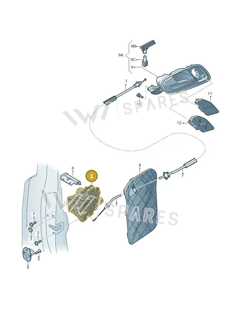 8J2837016B — Audi TTRS Plus Coupe (2009-2014) diagram 609837300, position 1