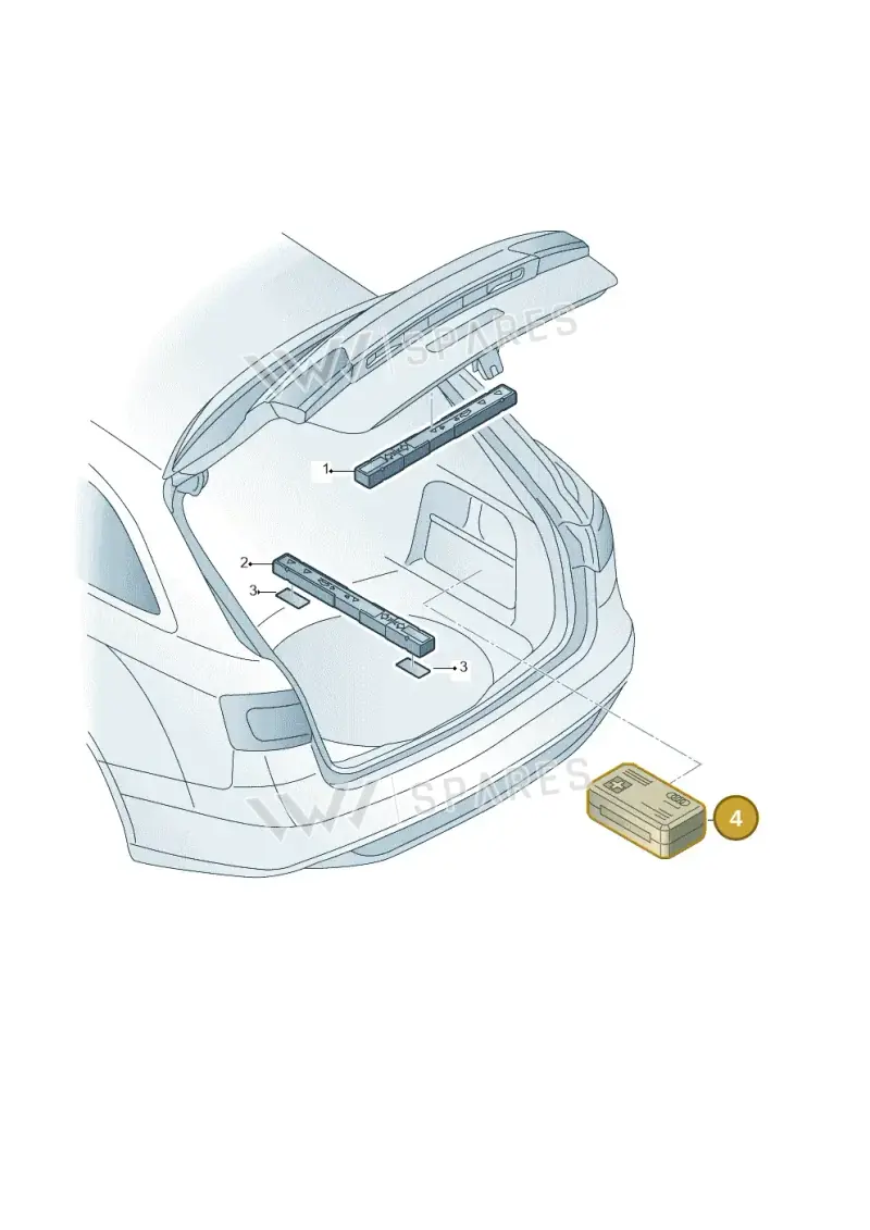 8J7860282A — Audi RSQ3 qu. 2.5 (2013-2018) diagram 758860050, position 4