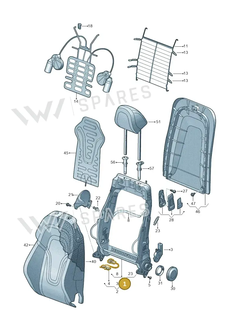 8J8881046J — Audi R8 qu. 5.2 (2012-2015) diagram 609881500, position 1