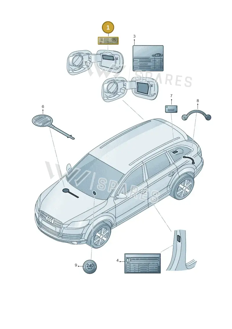8K0010508CB — Audi Q7 qu. 3.0 TDI (2009-2015) diagram 493010200, position 1