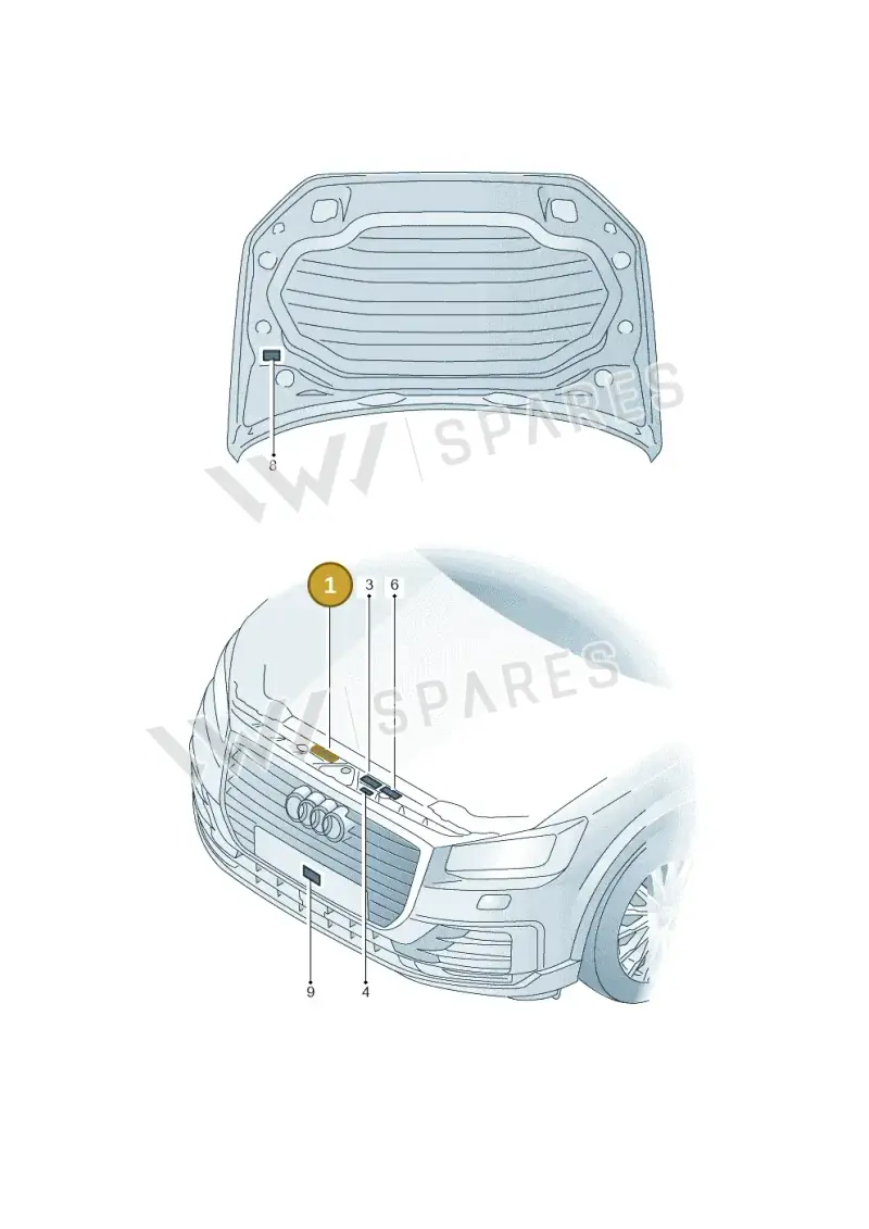 8K0010520E — Audi Q2 2.0 TDI (2016-2018) diagram 803010100, position 1