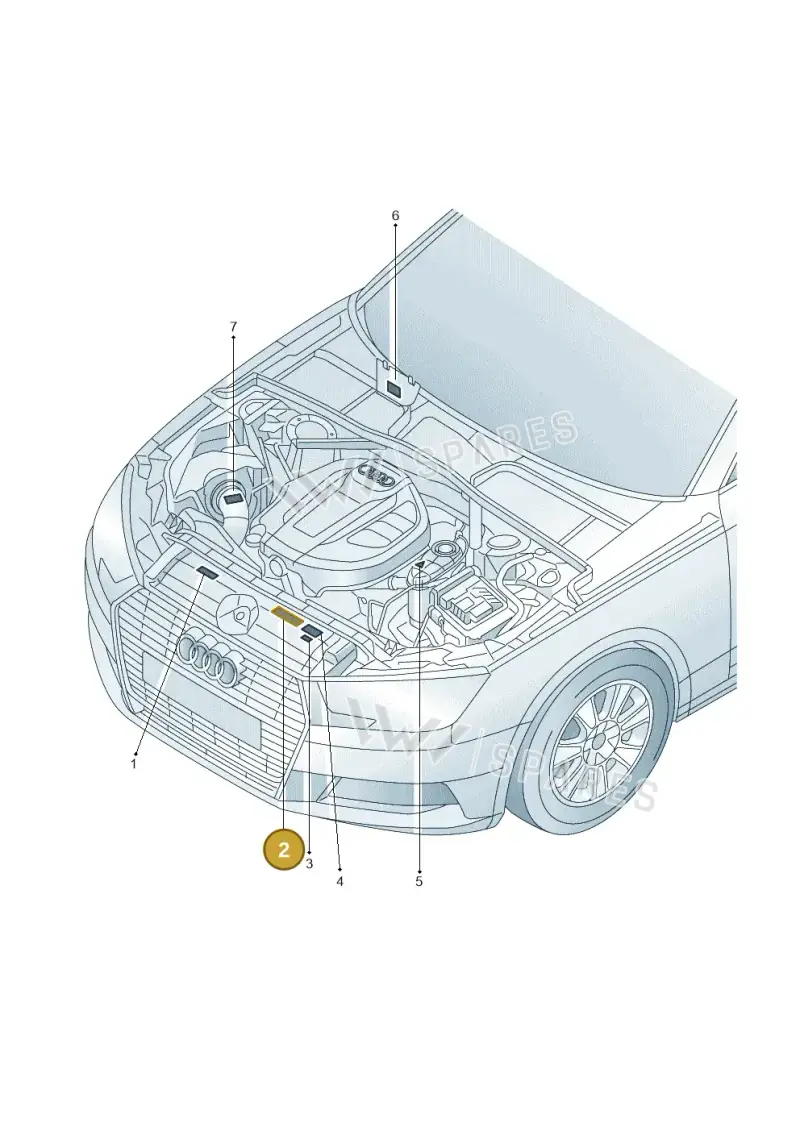 8K0010520E — Audi RS4 Avant (2017-) diagram 849010150, position 2