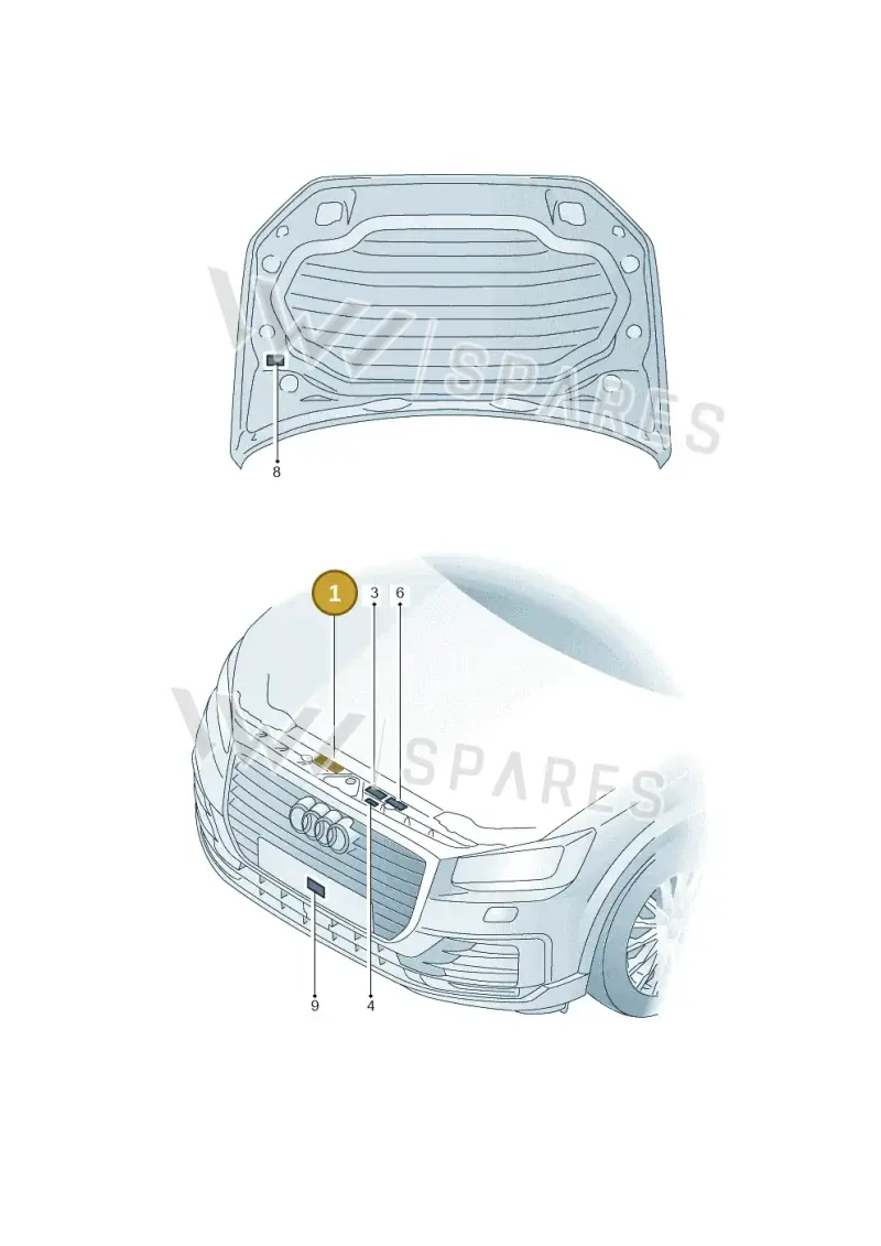 8K0010520F — Audi Q2 2.0 TDI (2016-2018) diagram 803010100, position 1