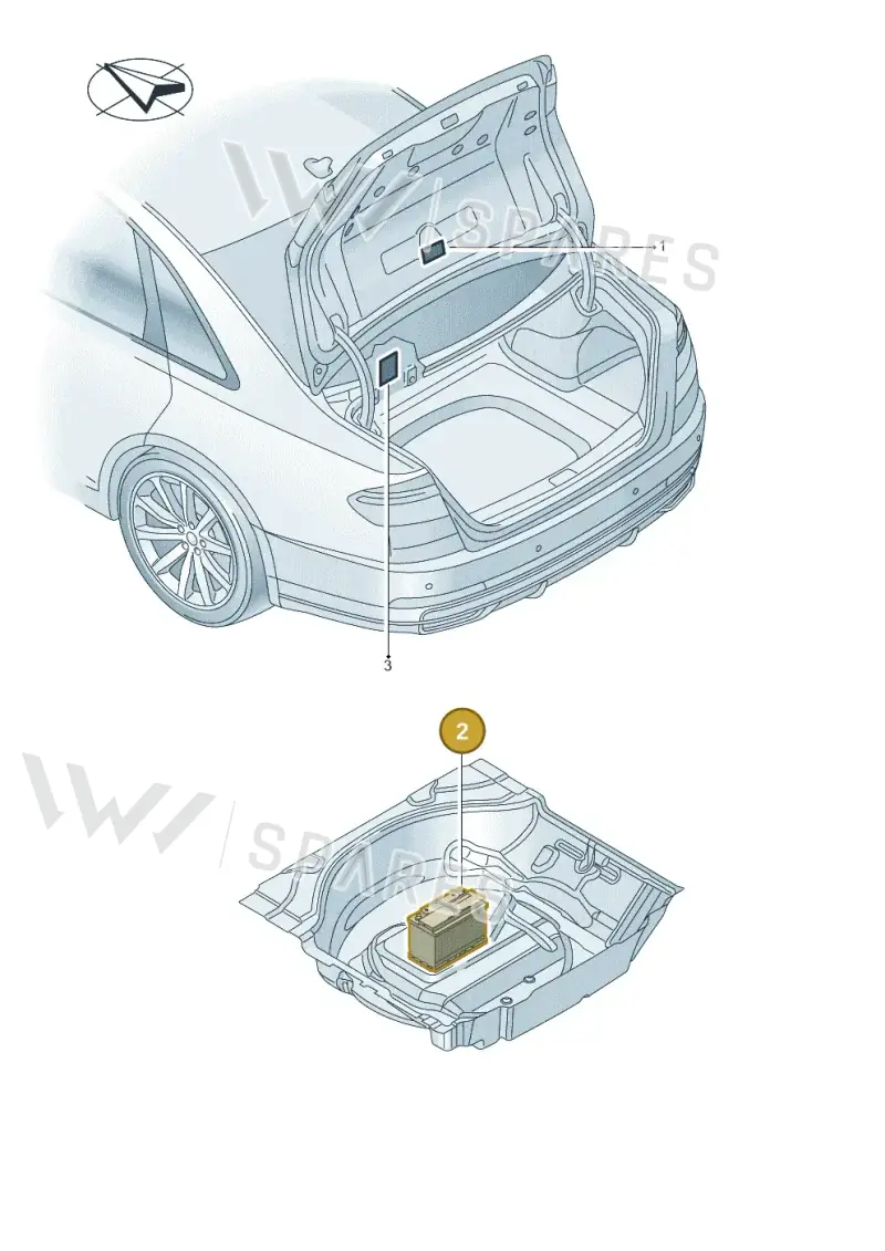 8K0010523 — Audi A8L (2017-2022) diagram 838010400, position 2